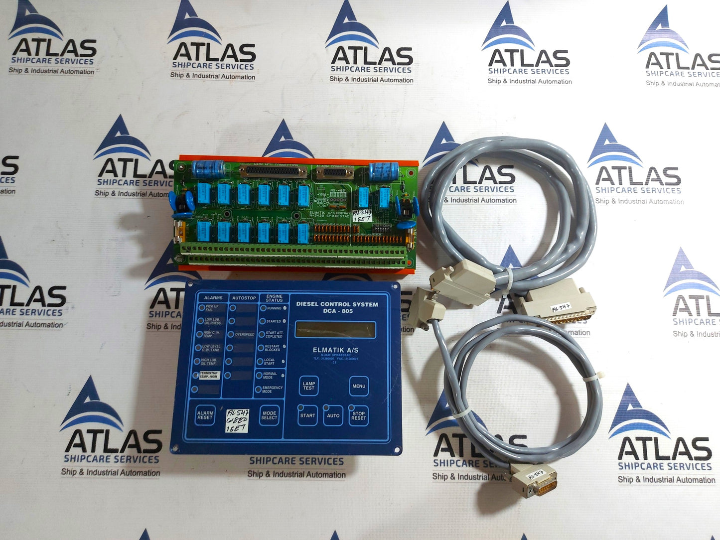 ELDON KGT3424 ELMATIK A/S DIESEL CONTROL SYSTEM DCA-805 TERMINAL CARD VER.4