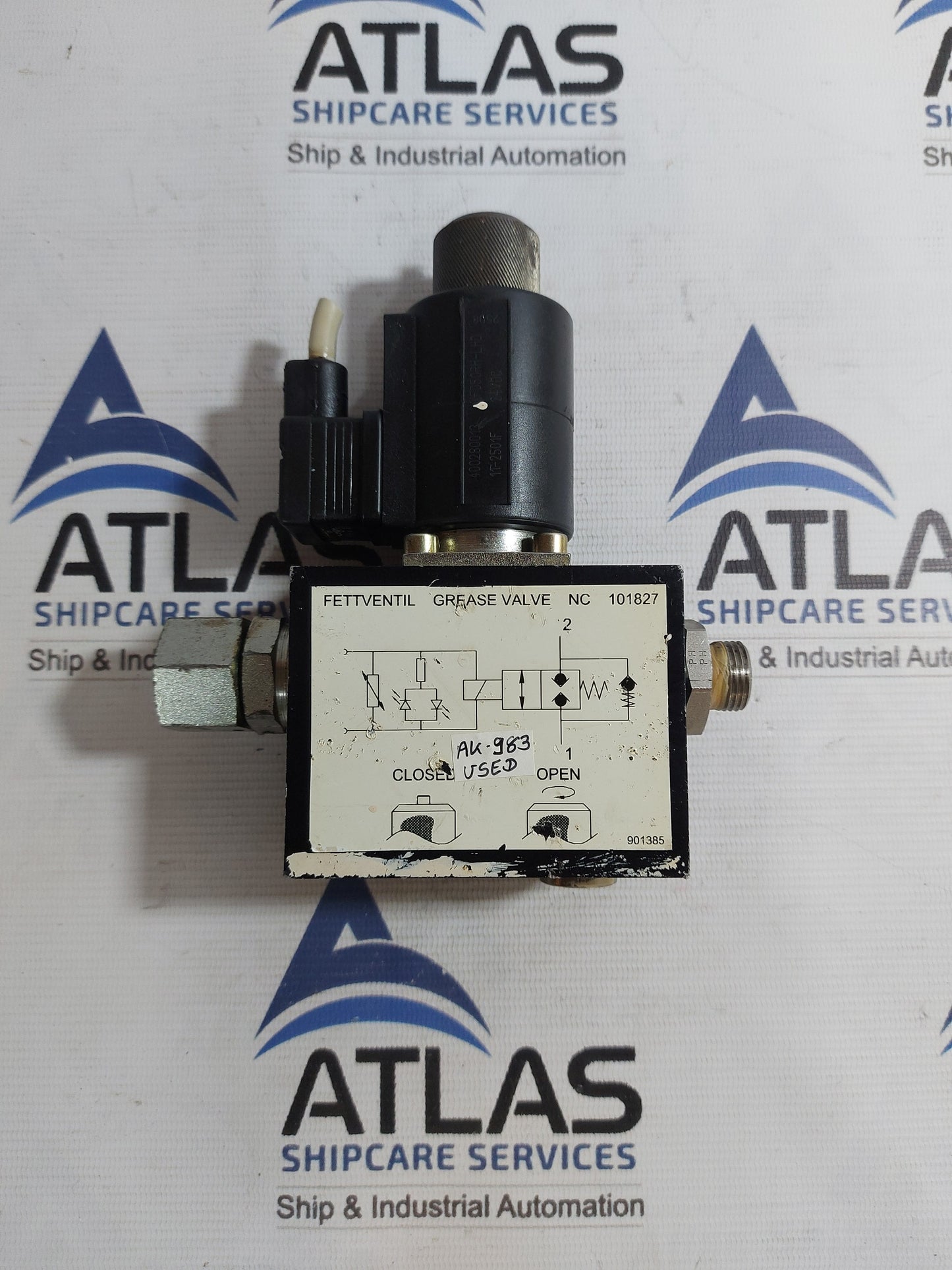 ELECTRICALLY OPERATED GREASE SHUT-OFF VALVE NC 101827