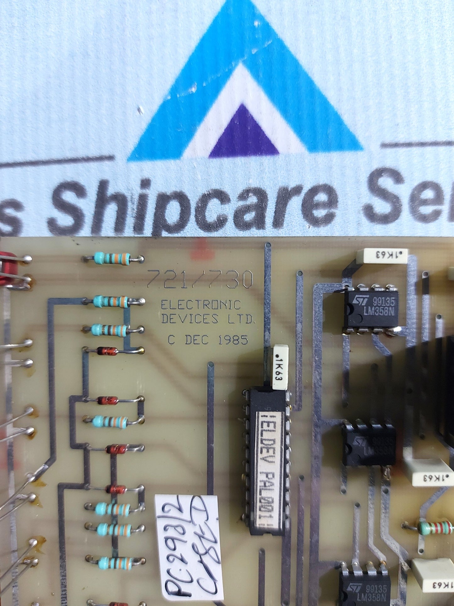 ELECTRONIC DEVICE LTD ED 721 721/730 PCB CARD