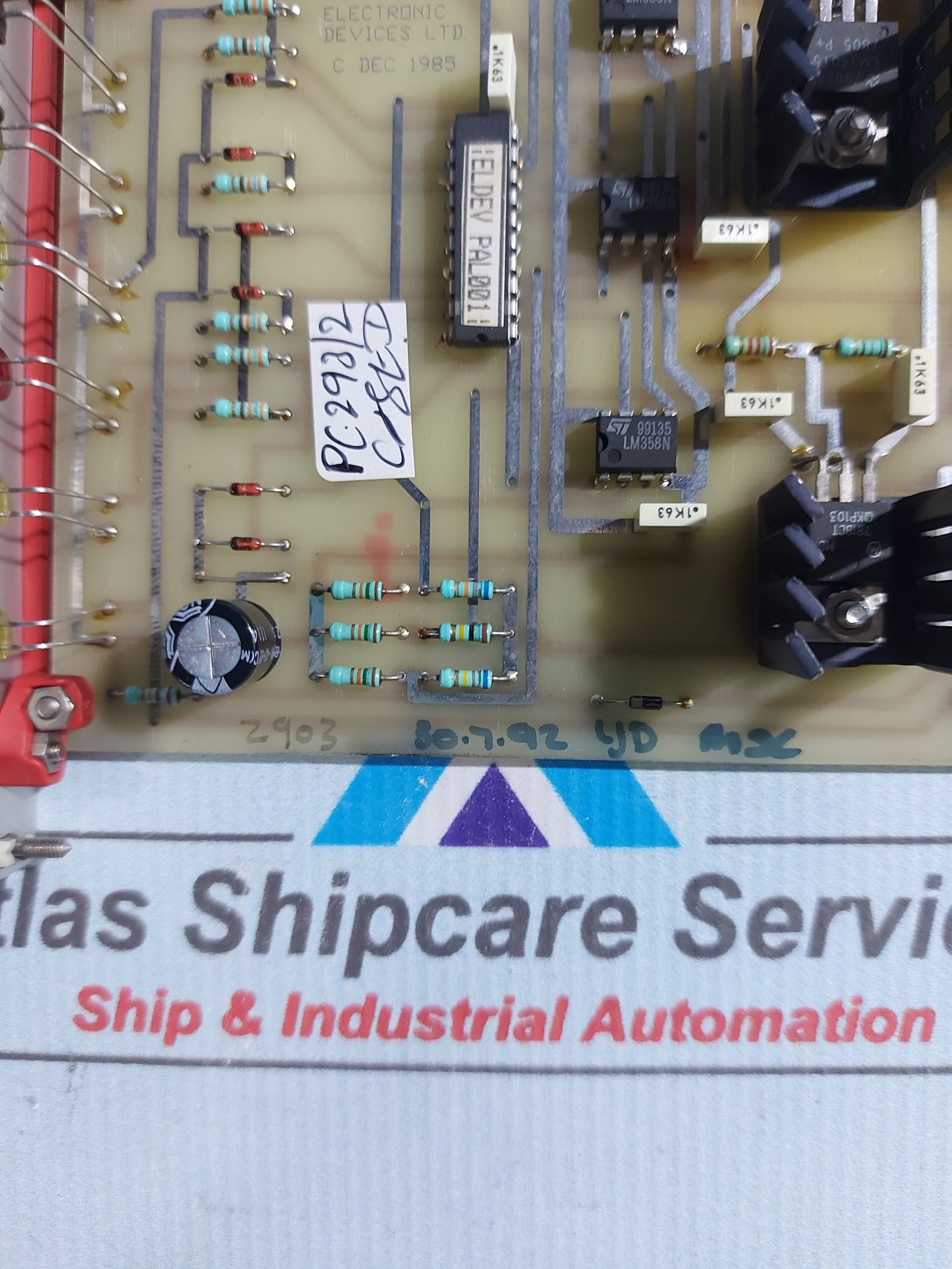 ELECTRONIC DEVICE LTD ED 721 721/730 PCB CARD