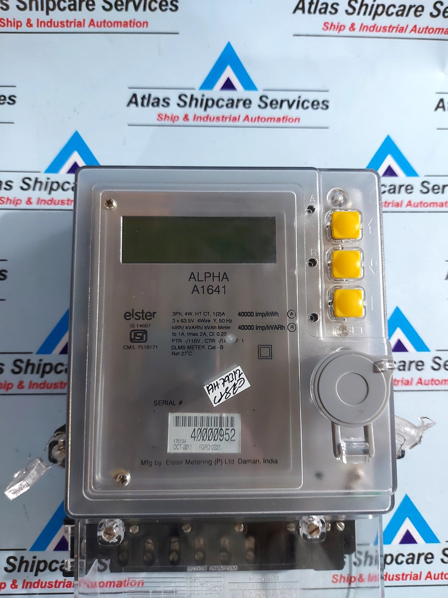 ELSTER ALPHA A1641 kWh/kVARh/kVAh METER