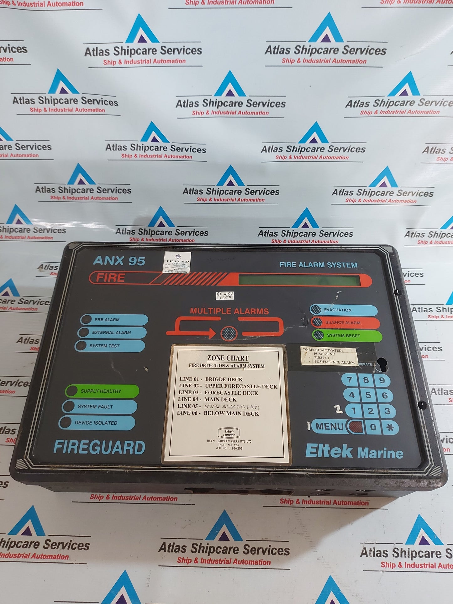 ELTEK MARINE FIREGUARD ANX 95 FIRE ALARM SYSTEM 233167.090