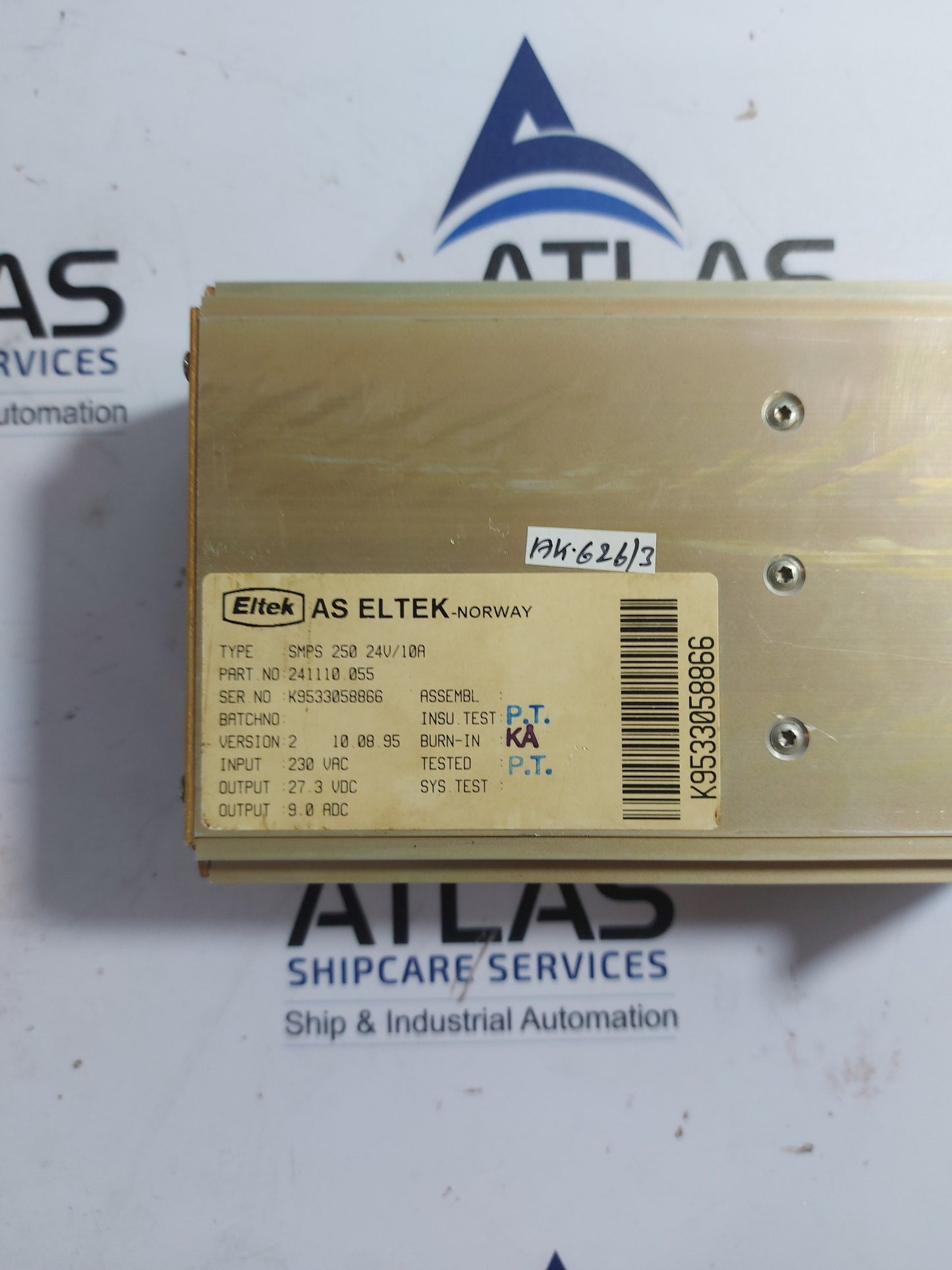 ELTEK SMPS 250 24V/10A POWER SUPPLY 241110.055