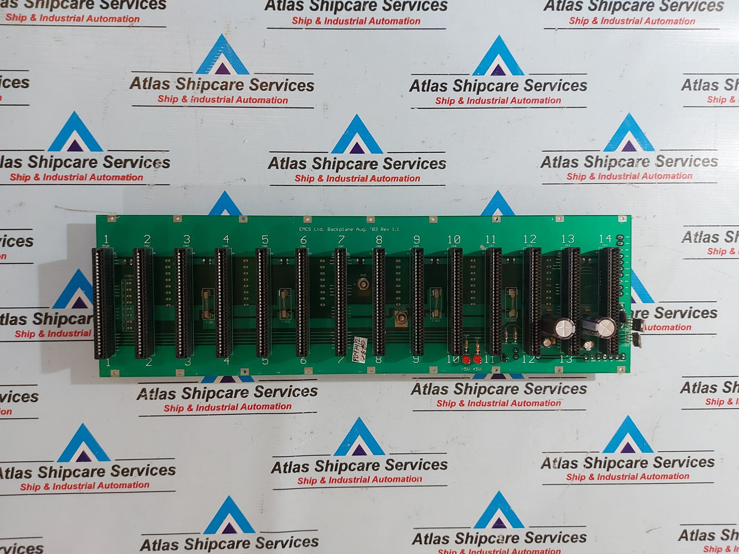 EMCS LTD BACKPLANE PCB CIRCUIT BOARD REV 1.1