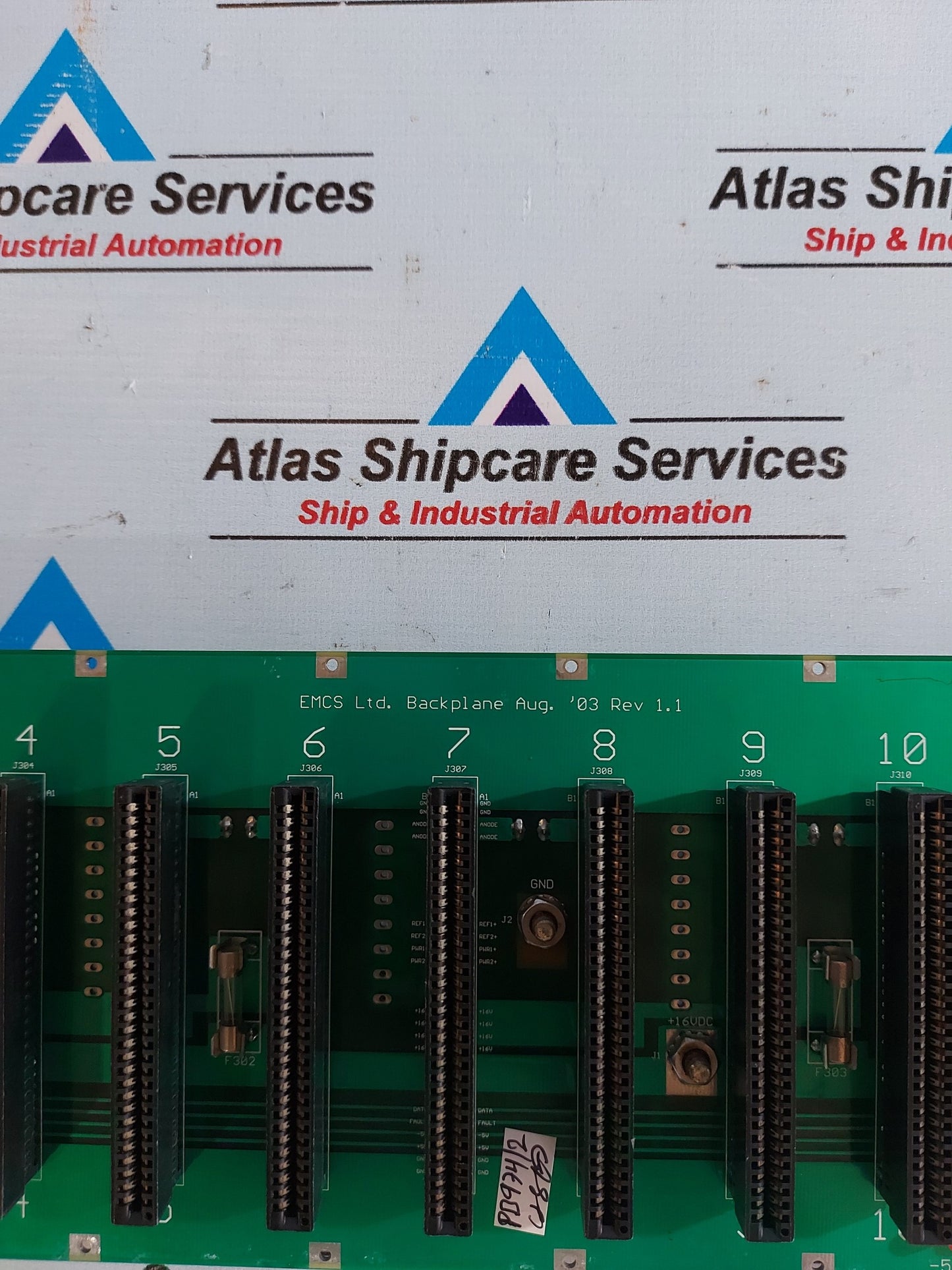 EMCS LTD BACKPLANE PCB CIRCUIT BOARD REV 1.1