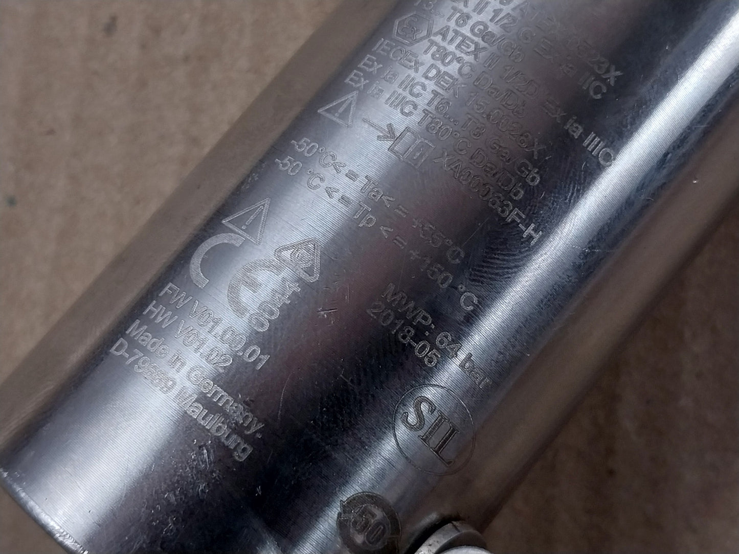 ENDRESS+HAUSER FTL50-GGQ2AA8N3A VIBRONIC POINT LEVEL DETECTOR 1.7 METER 64 BAR