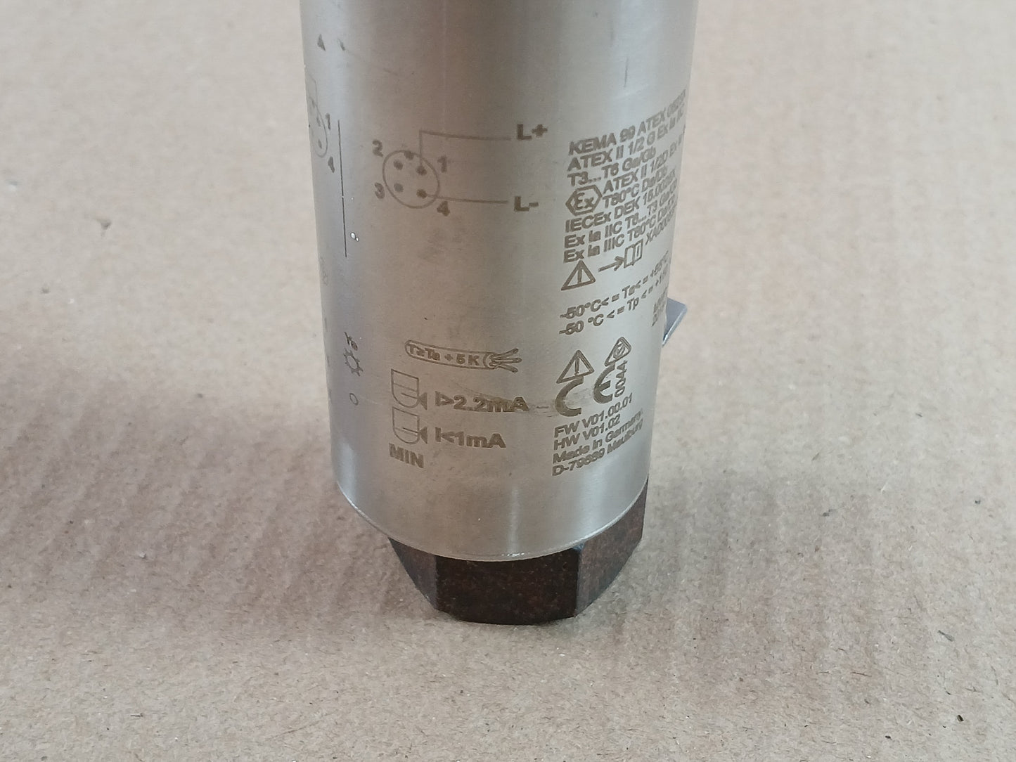 ENDRESS+HAUSER FTL50-GGQ2AA8N3A VIBRONIC POINT LEVEL DETECTOR 0.6 METER 64 BAR