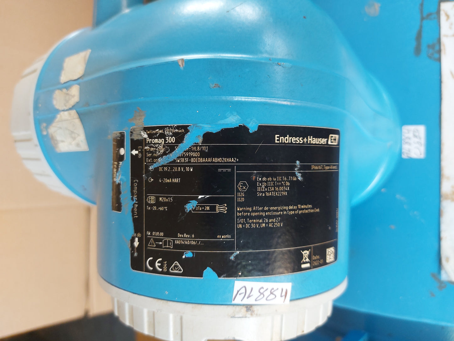 ENDRESS+HAUSER PROMAG 300 FLOW METER 5W3B3F-1HL8/101