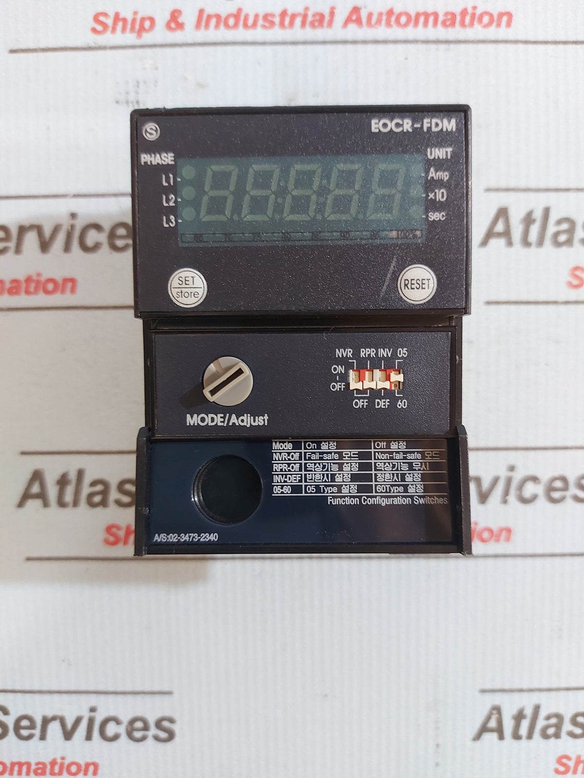 Eocr EOCR ELECTRONIC EOCR-FDM OVER-CURRENT RELAY – Atlas Shipcare Services