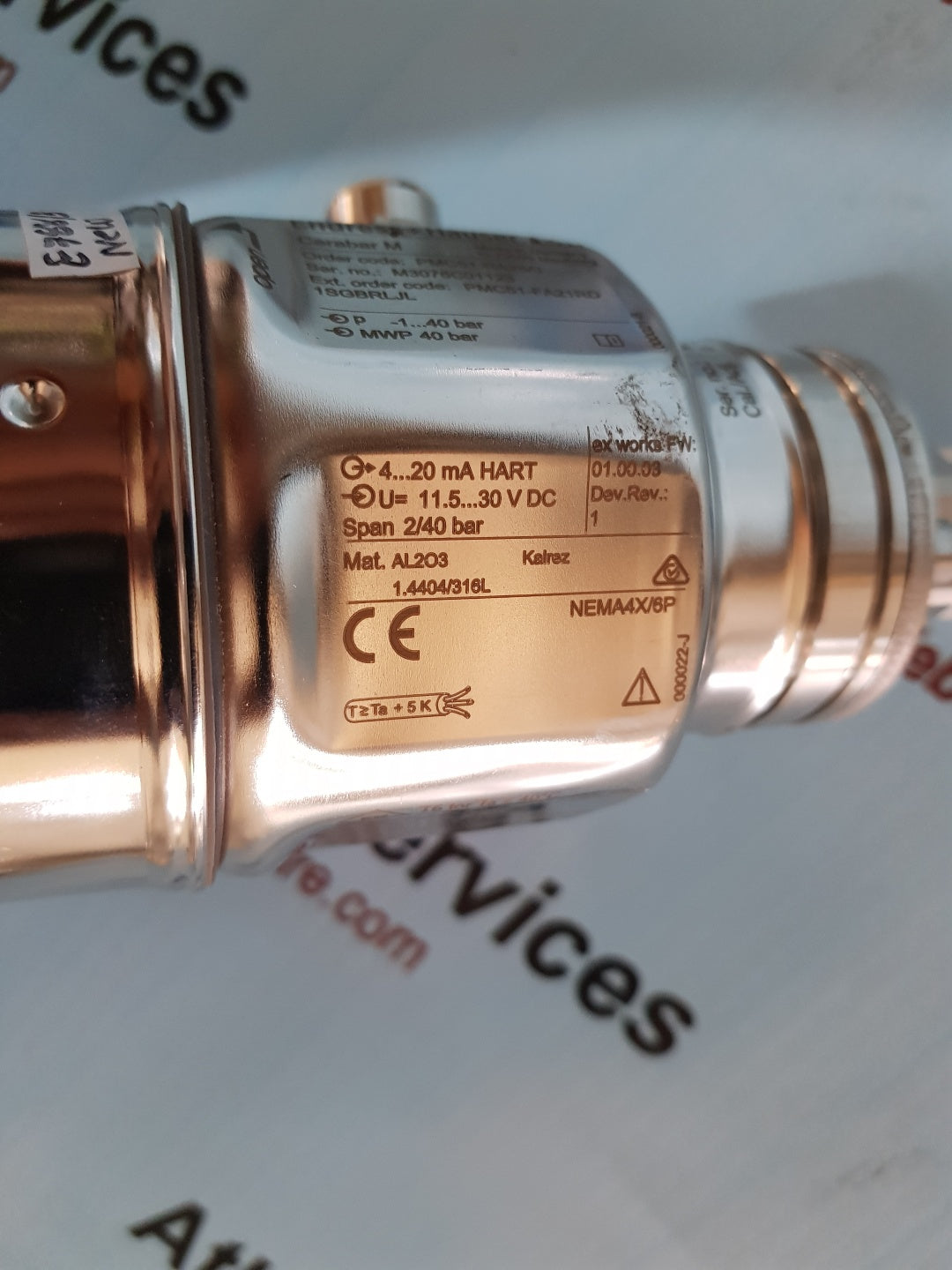 Endress + Hauser Cerabar M PMC51-RA25/0 Pressure Transmitter