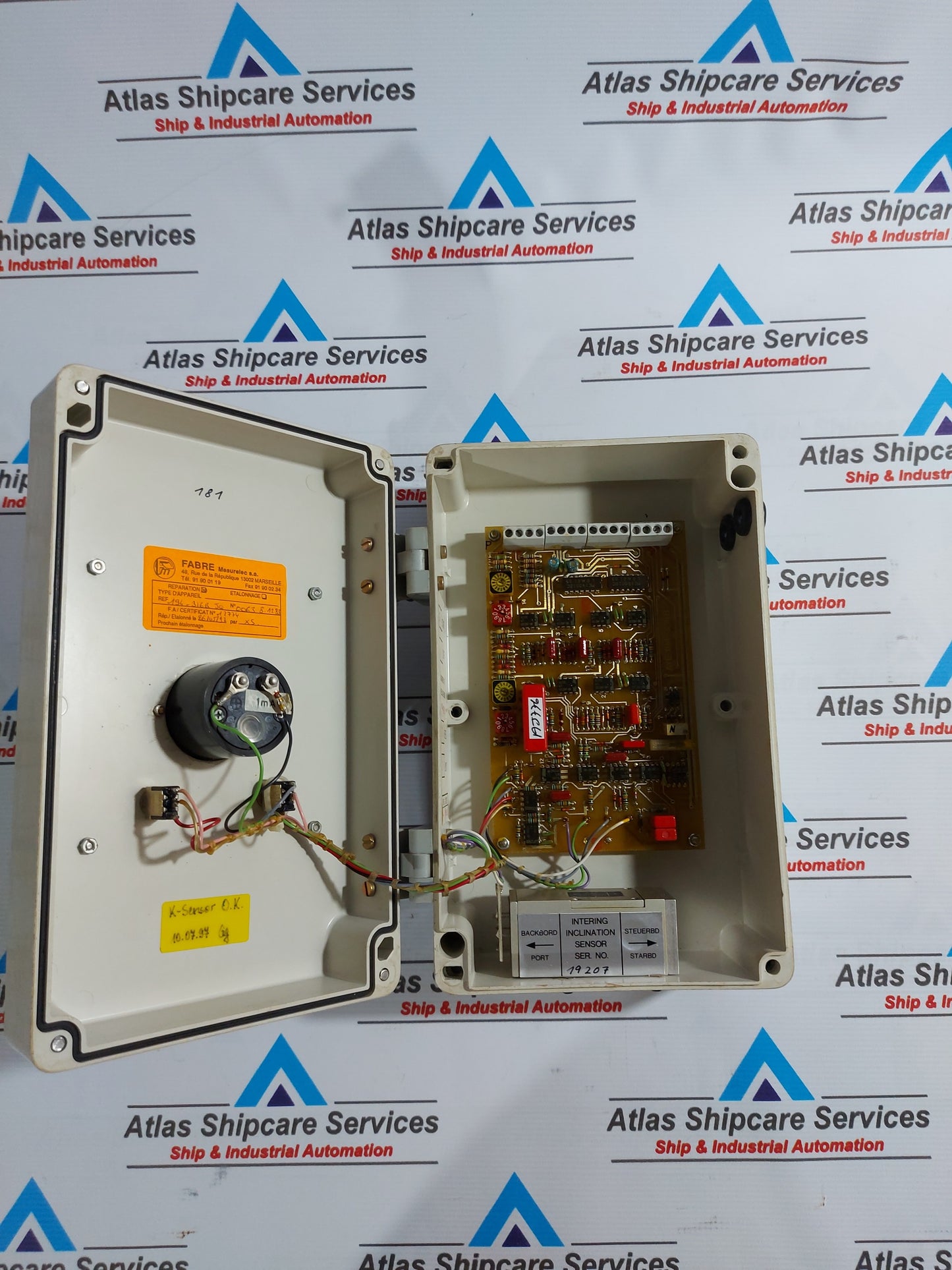 FABRE 194-316B JQ INTERING ACTUAL INCLINATION