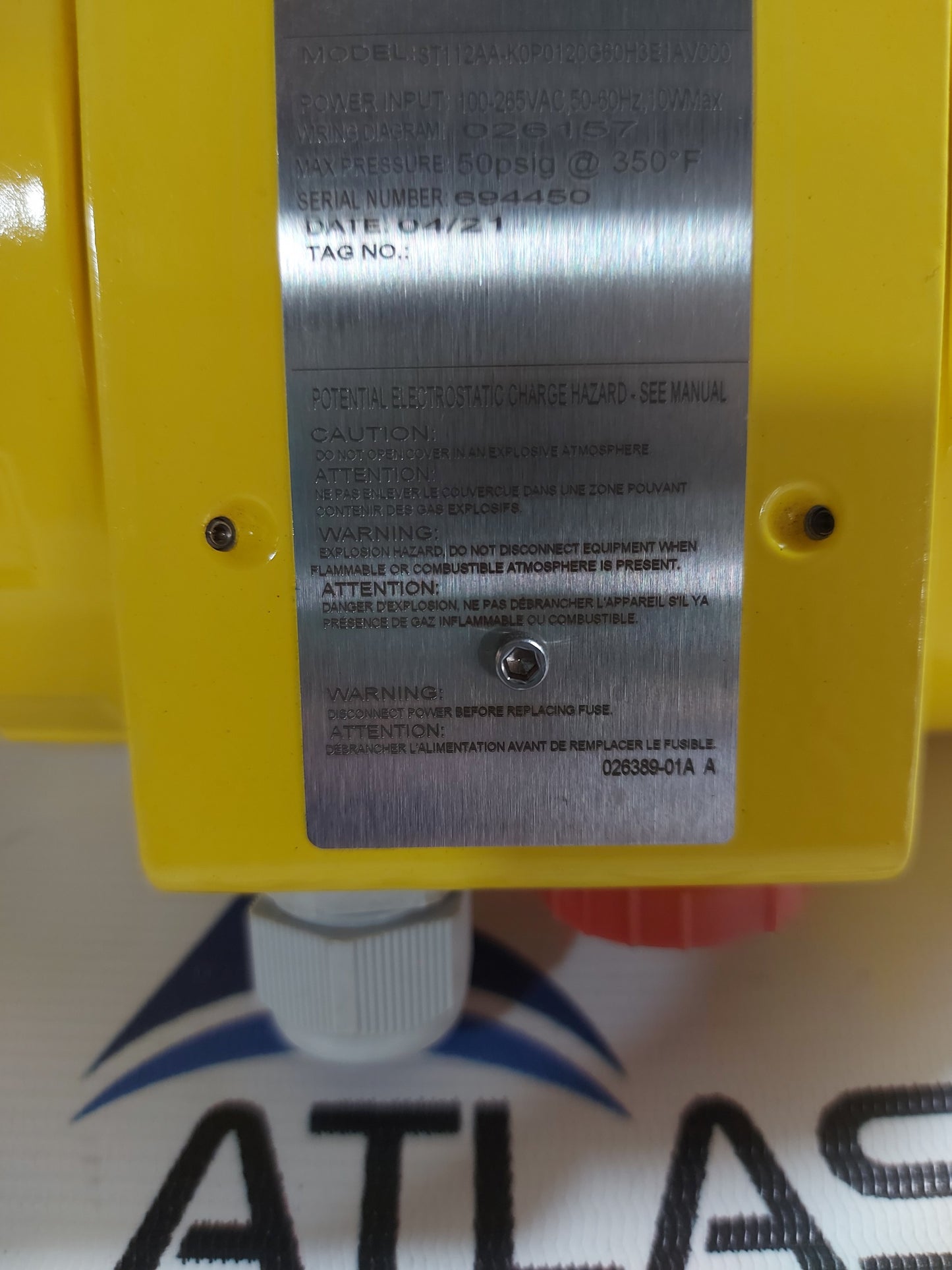 FCI ST112AA-K0-0120G60H3E1AV000 THERMAL MASS FLOW METER TRANSMITTER