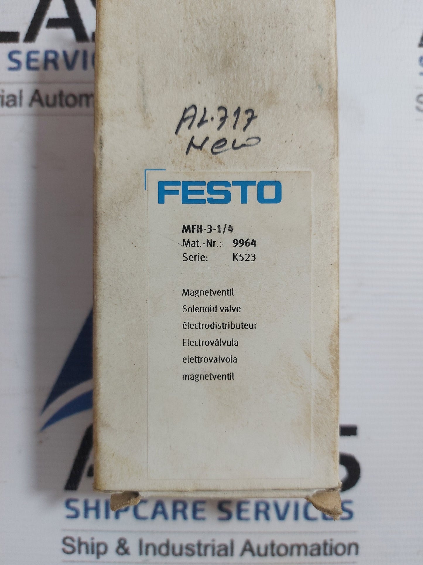 FESTO MFH-3-1/4 9964 SOLENOID VALVE 1.5-8Bar