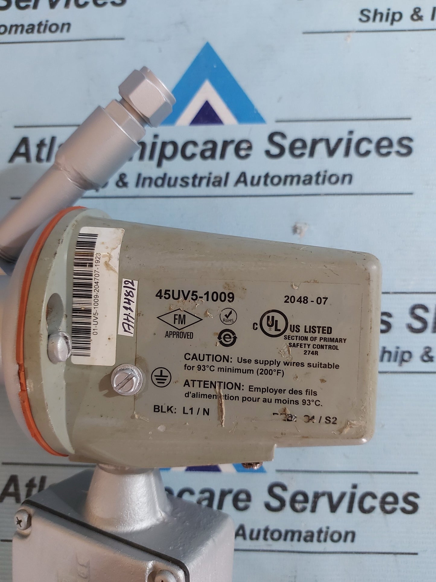 FIREYE 45UV5-1009 SCANNER SELF CHECK ULTRA-VOILET