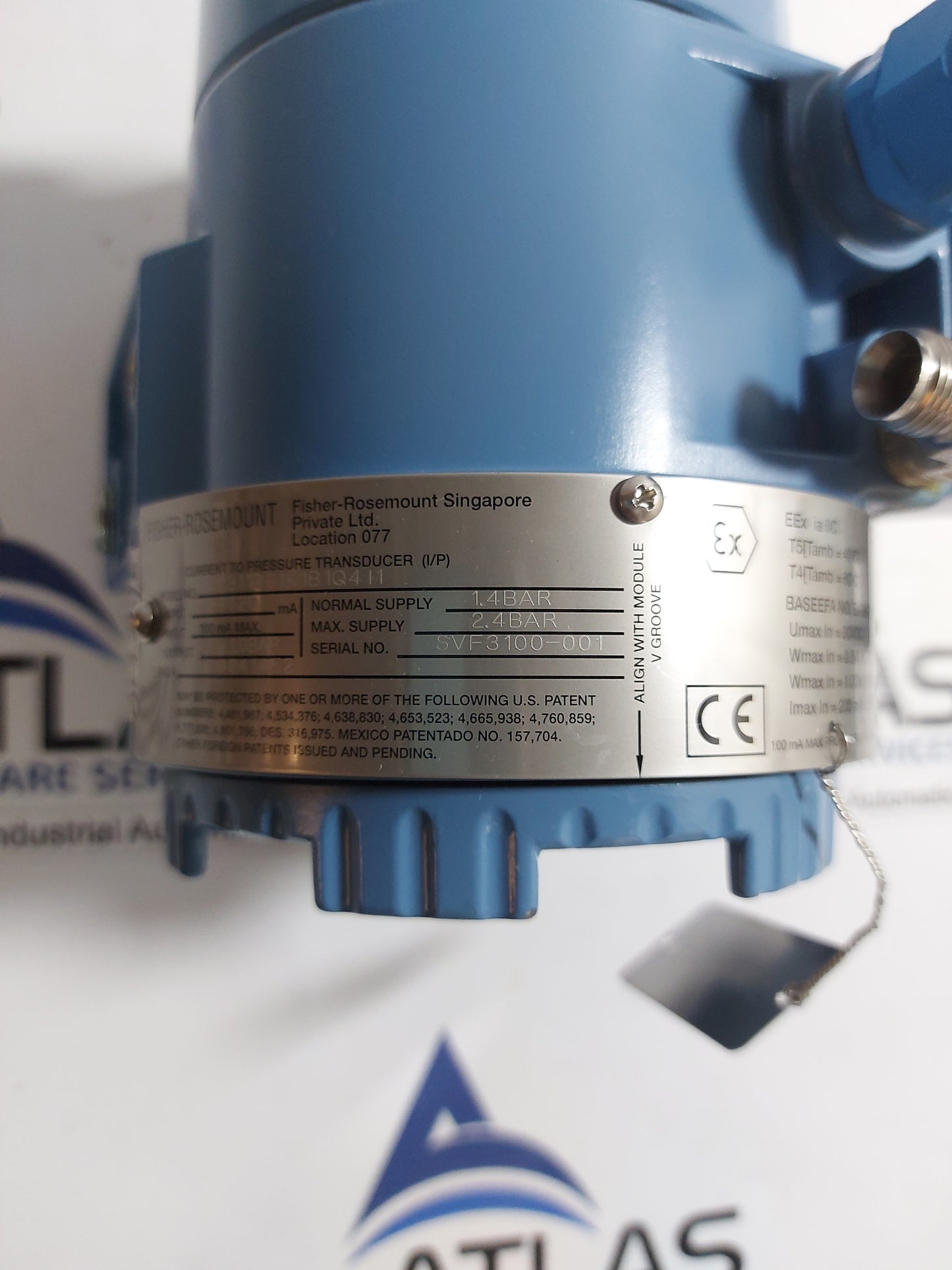 FISHER-ROSEMOUNT 3311DS1K1B1Q4/1 CURRENT TO PRESSURE TRANSDUCER