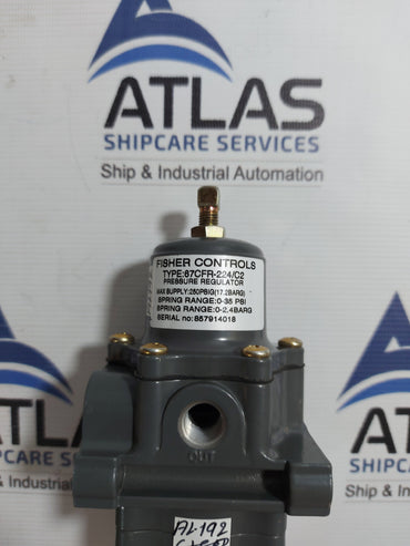FISHER CONTROLS 67CFR-224/C2 PRESSURE REGULATOR 250 PSIG