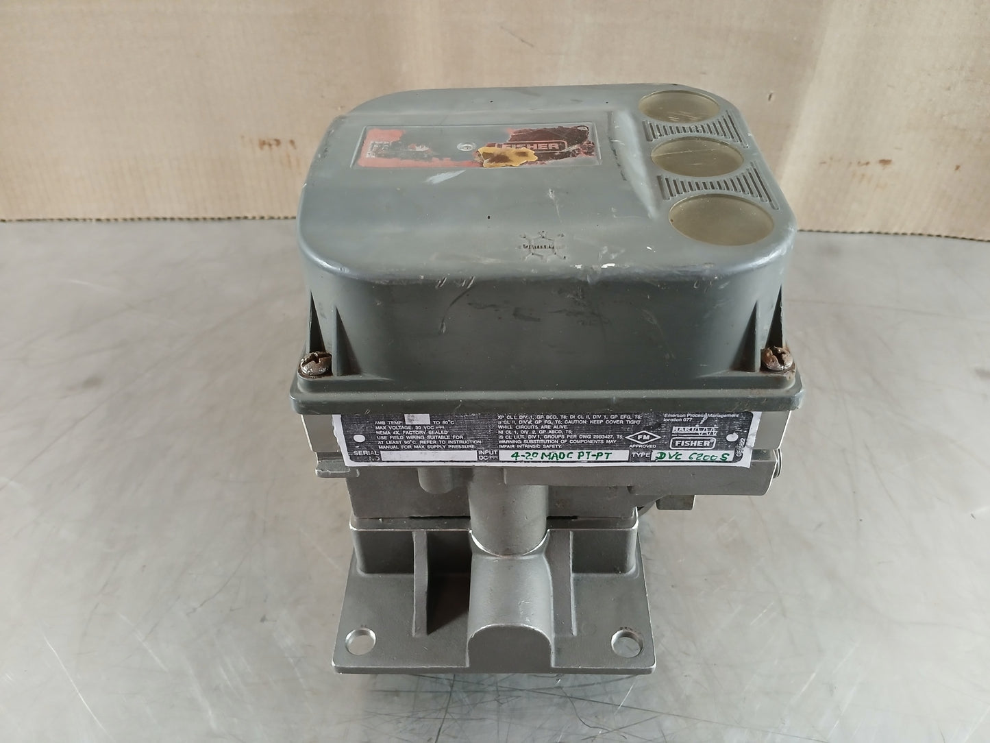 FISHER/EMERSON DVC6200S DIGITAL VALVE CONTROLLER POSITIONER