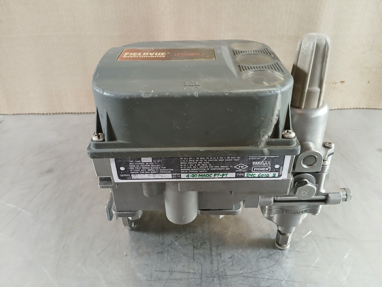FISHER/FIELDVUE DVC6010S DIGITAL VALVE CONTROLLER POSITIONER