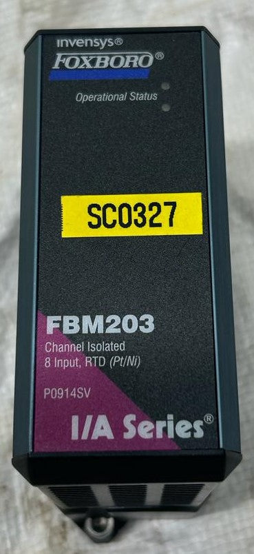 FOXBORO INVENSYS FBM203 CHANNEL ISOLATED 8 INPUT RTD MODULE