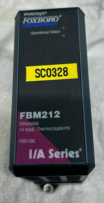 FOXBORO INVENSYS FBM212 DIFFERENTIAL 14 INPUT THERMOCOUPLE/mV MODULE