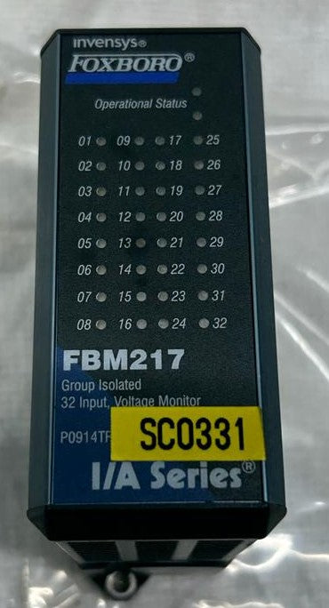 FOXBORO INVENSYS FBM217 GROUP ISOLATED 32 INPUT VOLTAGE MONITOR