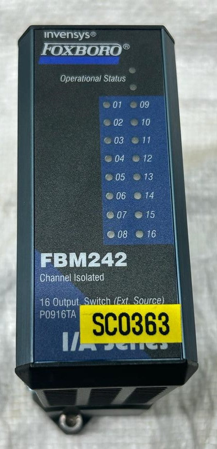 FOXBORO INVENSYS FBM242 CHANNEL ISOLATED 16 OUTPUT SWITCH