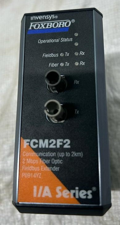 FOXBORO INVENSYS FCM2F2 COMMUNICATION 2Mbps FIBER OPTIC FIELDBUS EXTENDER MODULE