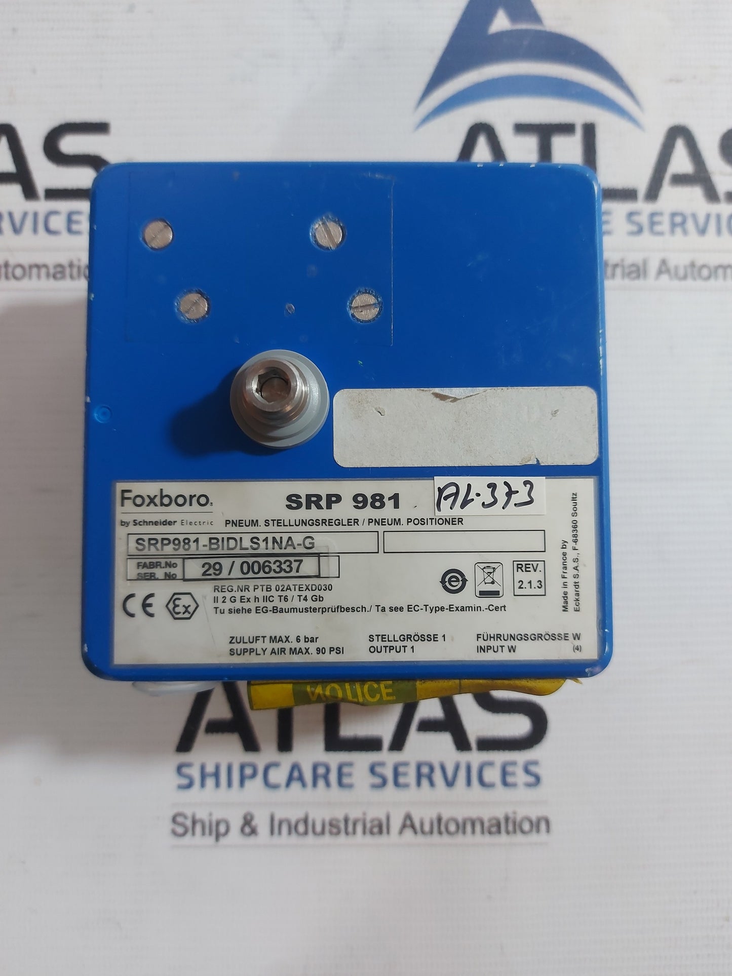 FOXBORO SRP981-BIDLS1NA-G PNEUMATIC POSITIONER