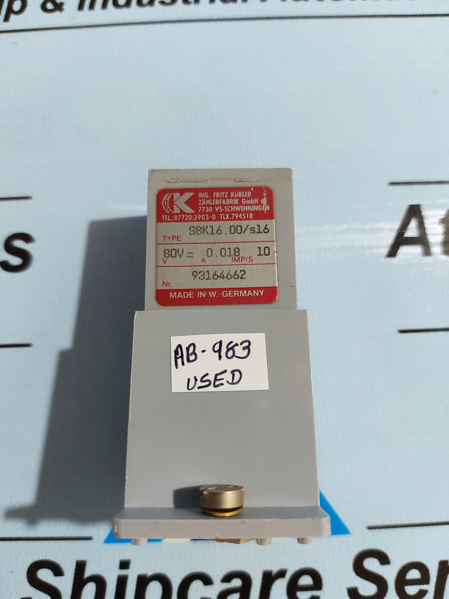 FRITZ KUBLER SBK16.00/s16 COUNTER