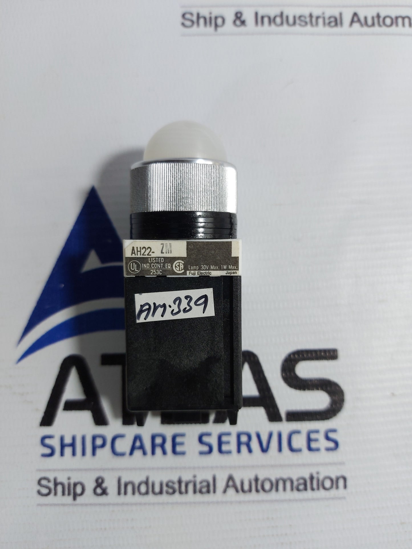 FUJI ELECTRIC AH22-ZMWH INDICATOR LAMP WHITE COMMAND SWITCH