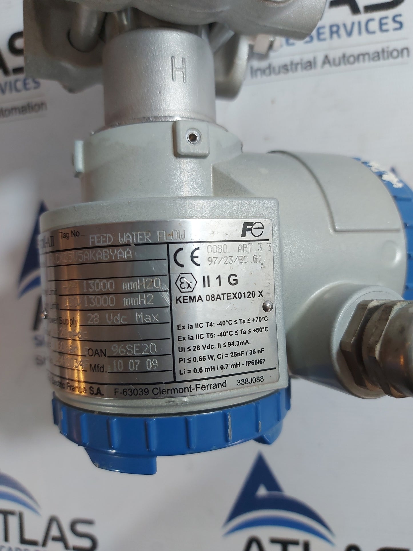 FUJI ELECTRIC FCX-AII FKCX35V5AKABYAA FEED WATER FLOW PRESSURE TRANSMITTER