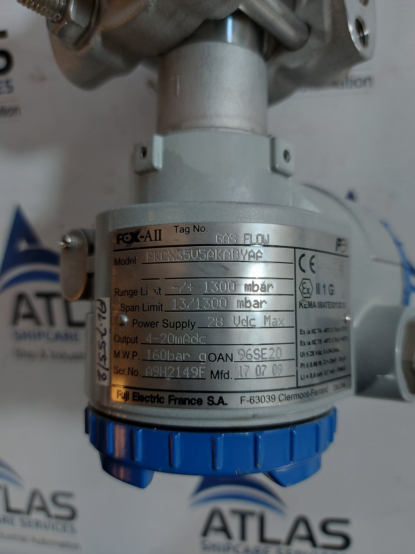 FUJI ELECTRIC FCX-AII FKCX35V5AKABYAA GAS FLOW PRESSURE TRANSMITTER