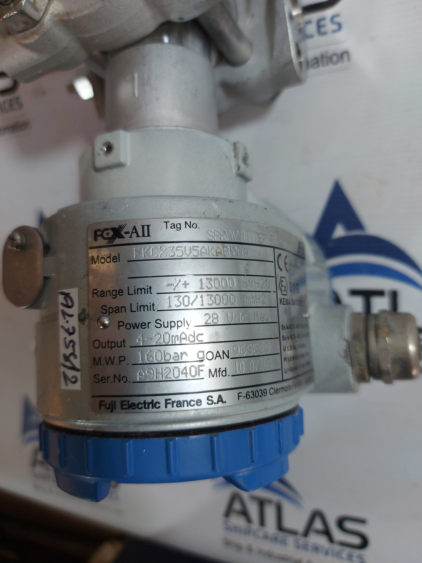 FUJI ELECTRIC FCX-AII FKCX35V5AKABYAA SPRAY WATER FLOW PRESSURE TRANSMITTER