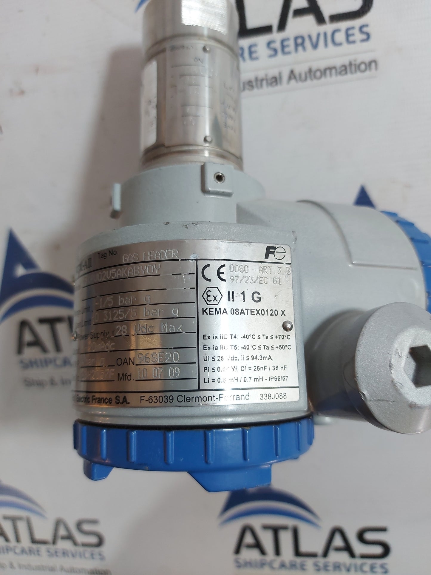 FUJI ELECTRIC FCX-AII FKPV02V5AKABYOY GAS HEADER PRESSURE TRANSMITTER