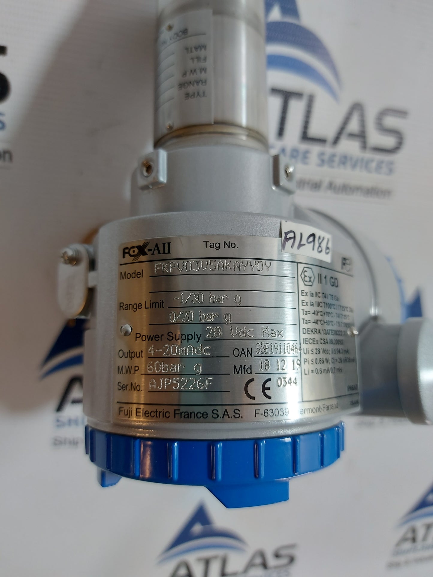 FUJI ELECTRIC FCX-AII FKPV03V5AKAYY0Y PRESSURE TRANSMITTER