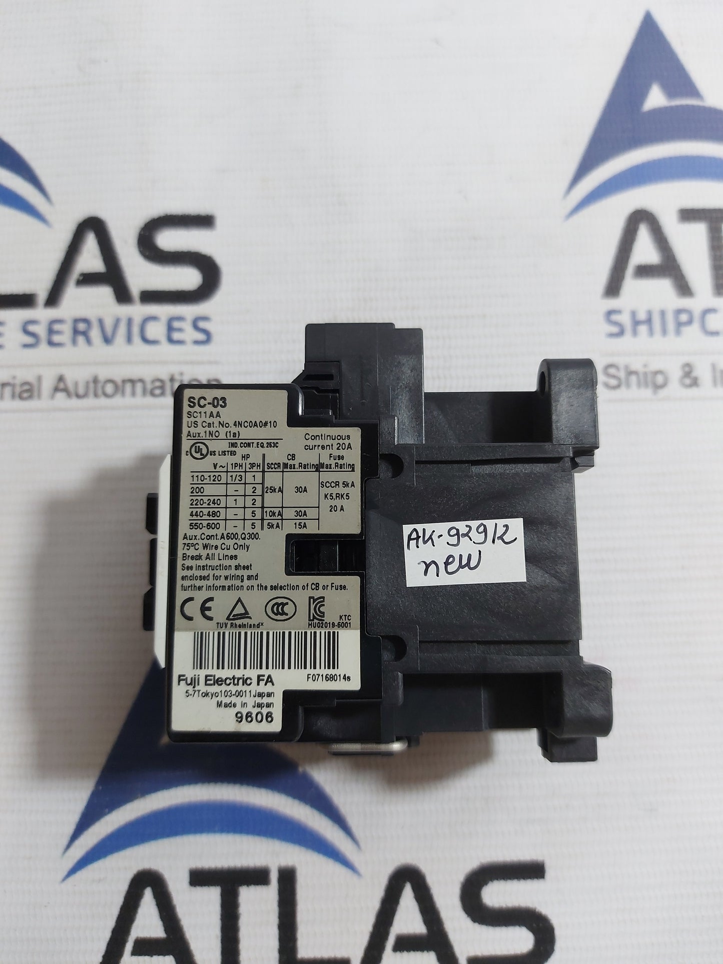 FUJI ELECTRIC SC-03 [11] MAGNETIC CONTACTOR 200/220V 20A
