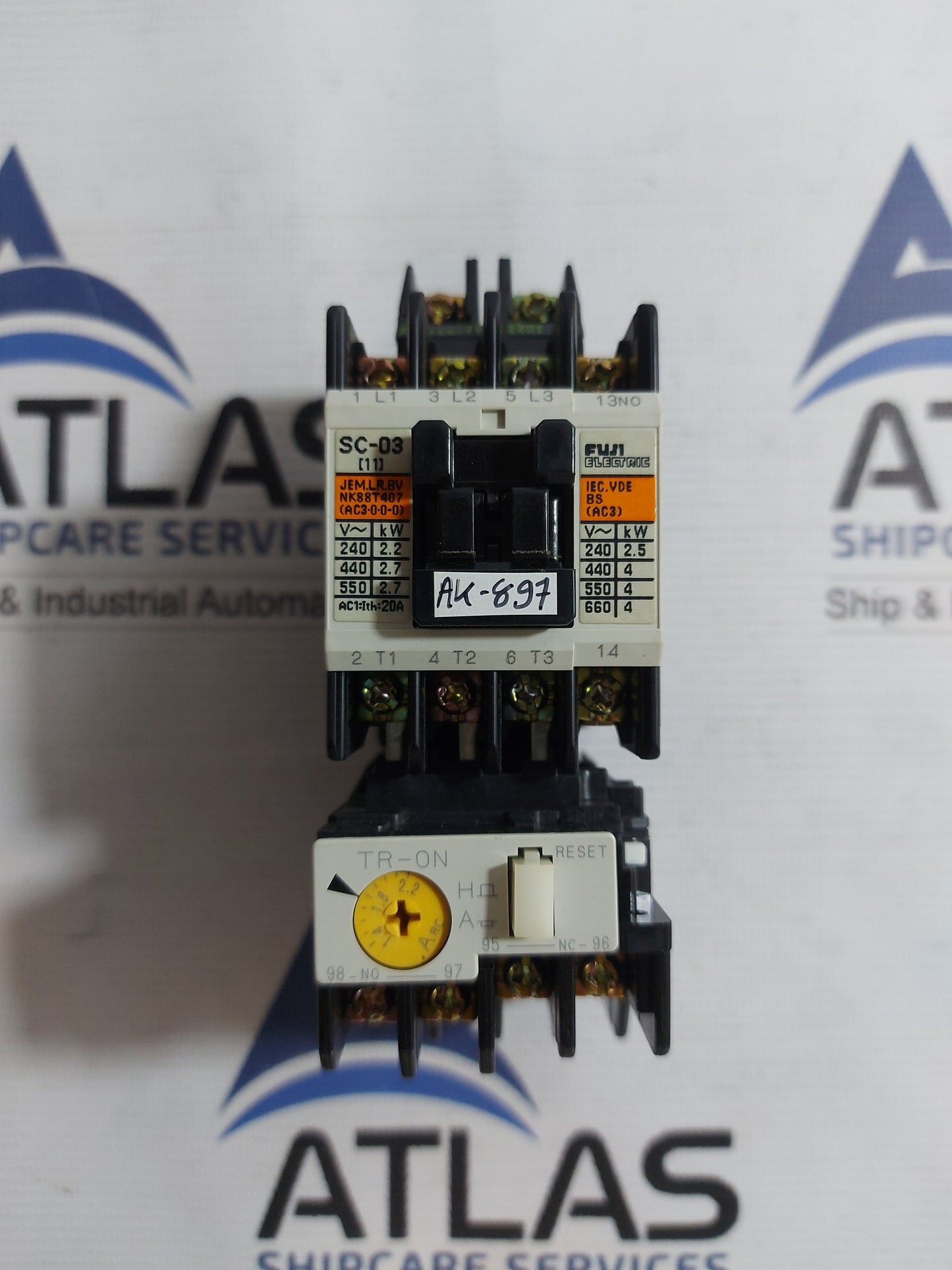 FUJI ELECTRIC SC-03 [11] MAGNETIC CONTACTOR WITH TR-ON OVERLOAD RELAY