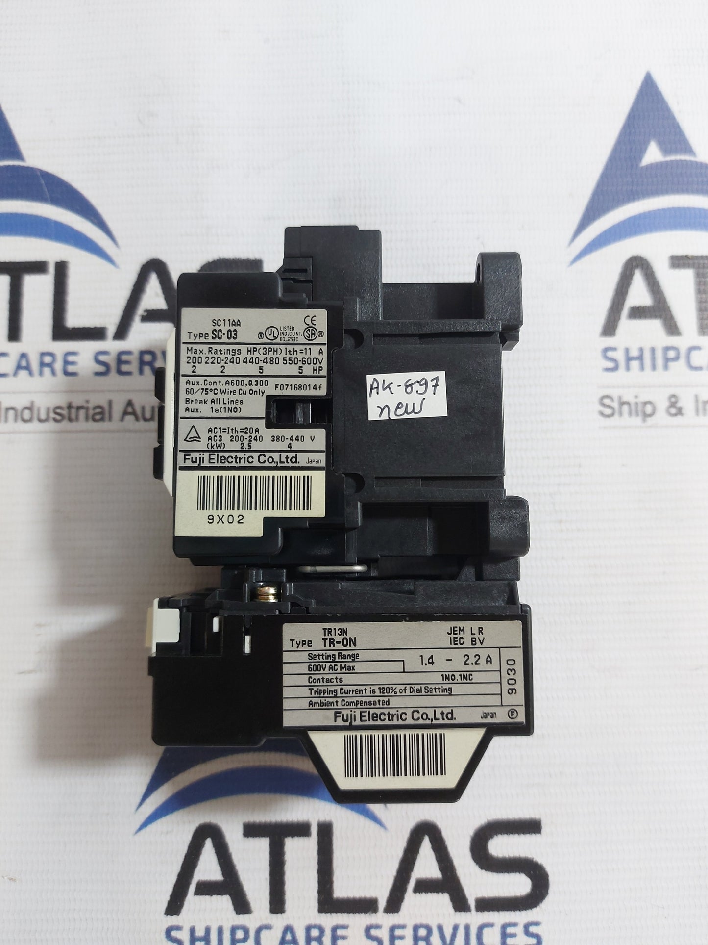FUJI ELECTRIC SC-03 [11] MAGNETIC CONTACTOR WITH TR-ON OVERLOAD RELAY