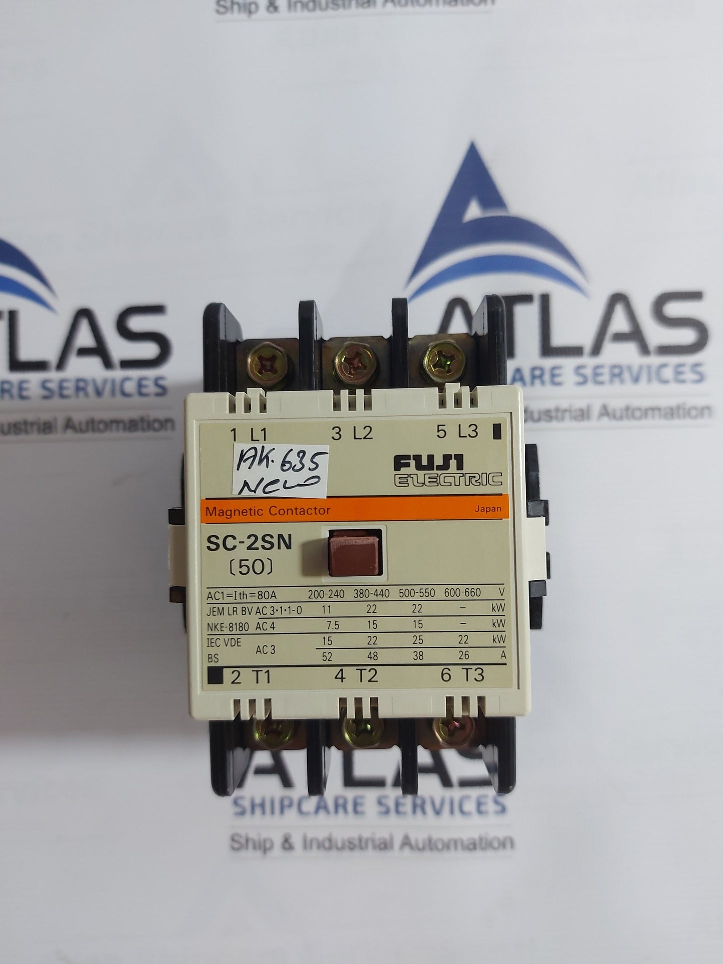 FUJI ELECTRIC SC-2SN [50] MAGNETIC CONTACTOR 400-440V 60Hz