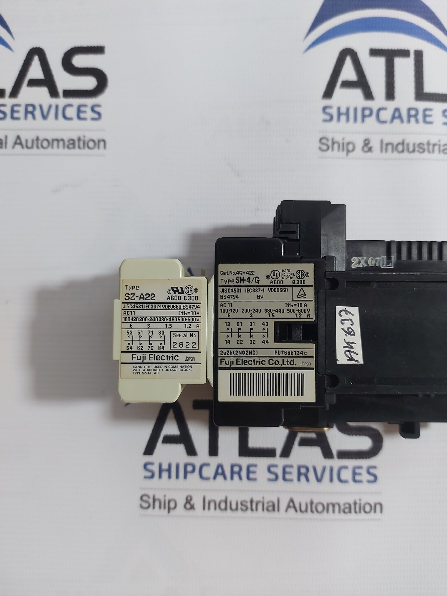 FUJI ELECTRIC SH-4/G CONTACTOR AUXILIARY RELAY 4GH422