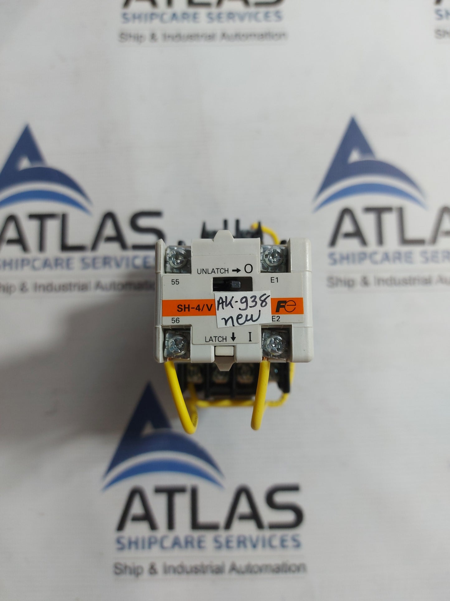 FUJI ELECTRIC SH-4/V CONTACTOR WITH AUXILIARY RELAY COIL 200-220V