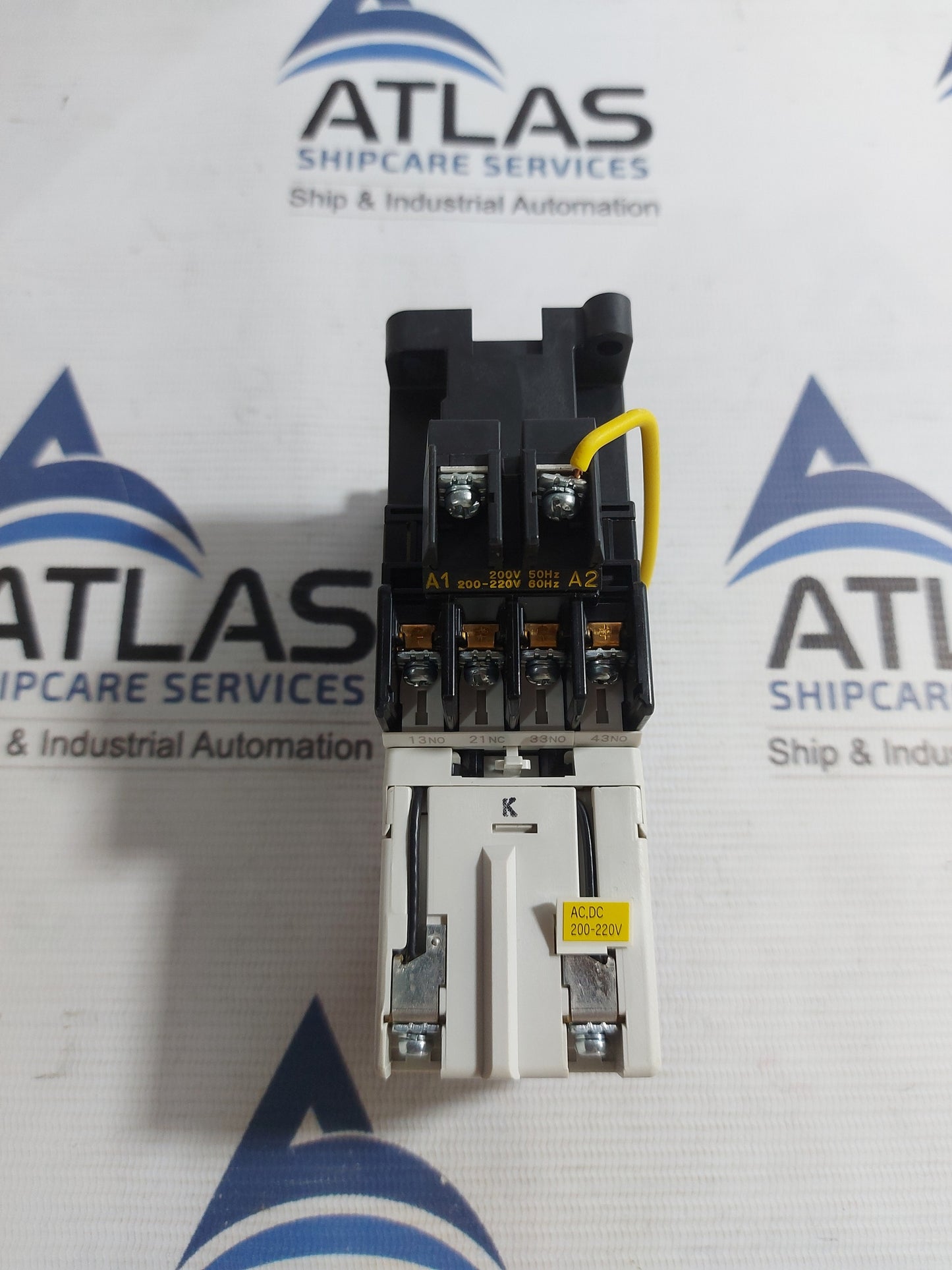 FUJI ELECTRIC SH-4/V CONTACTOR WITH AUXILIARY RELAY COIL 200-220V