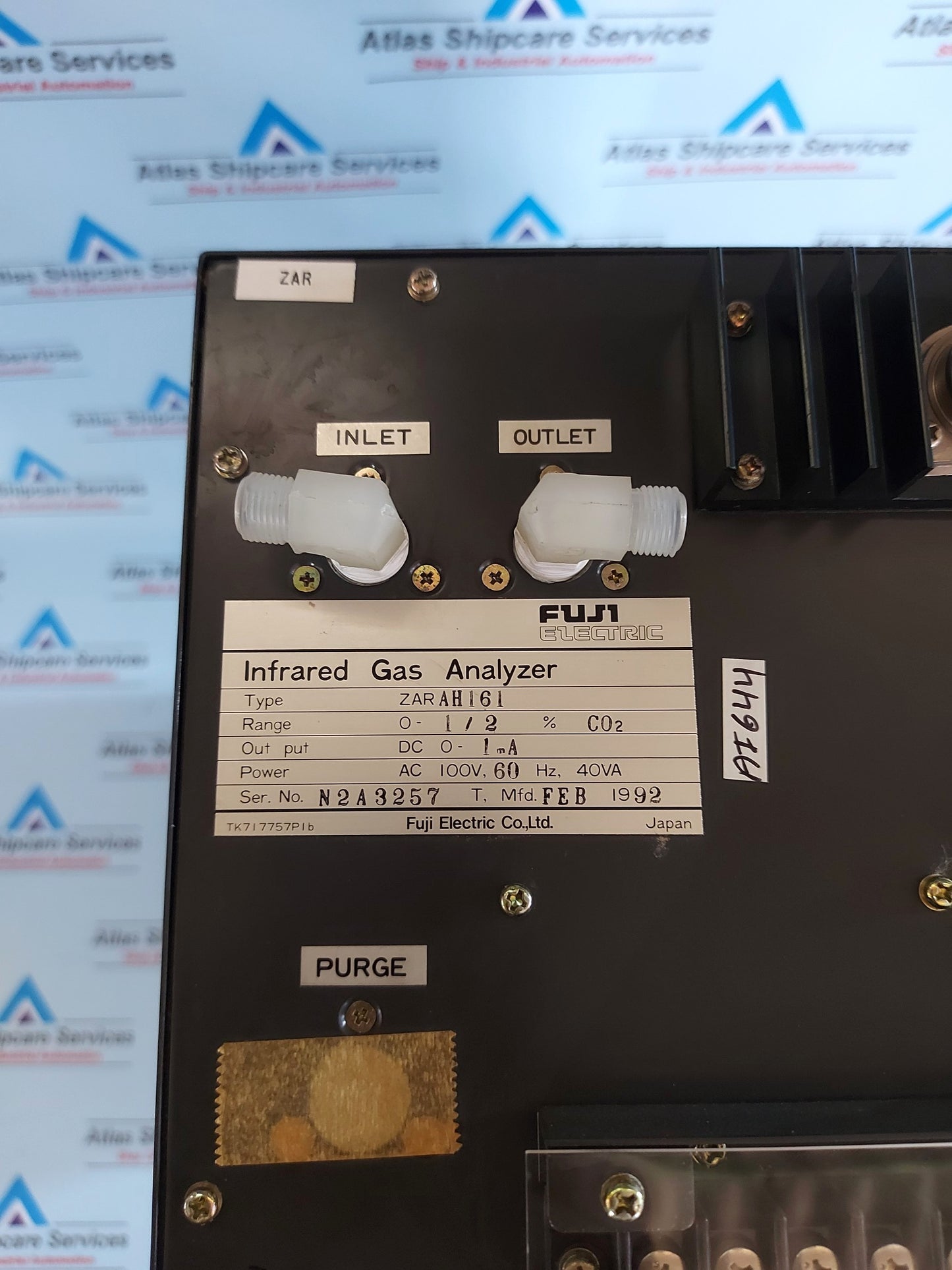 FUJI ELECTRIC ZARAH161 INFRARED GAS ANALYZER