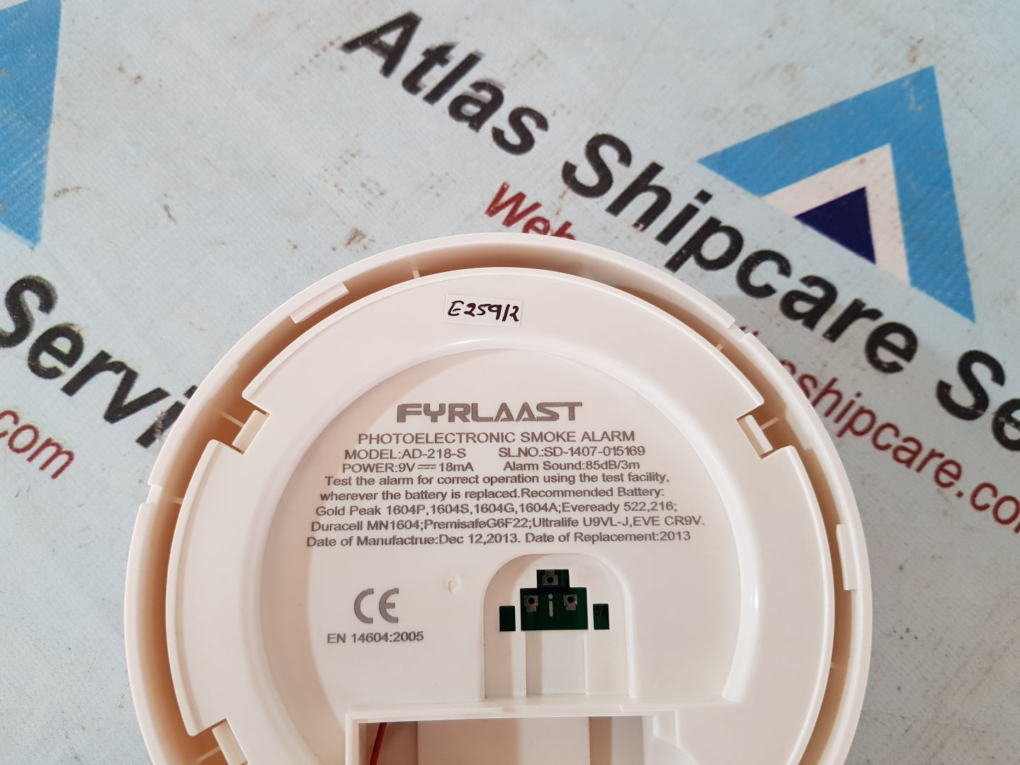 Fyrlasst AD-218-S Single Station Photoelectric Smoke Detector