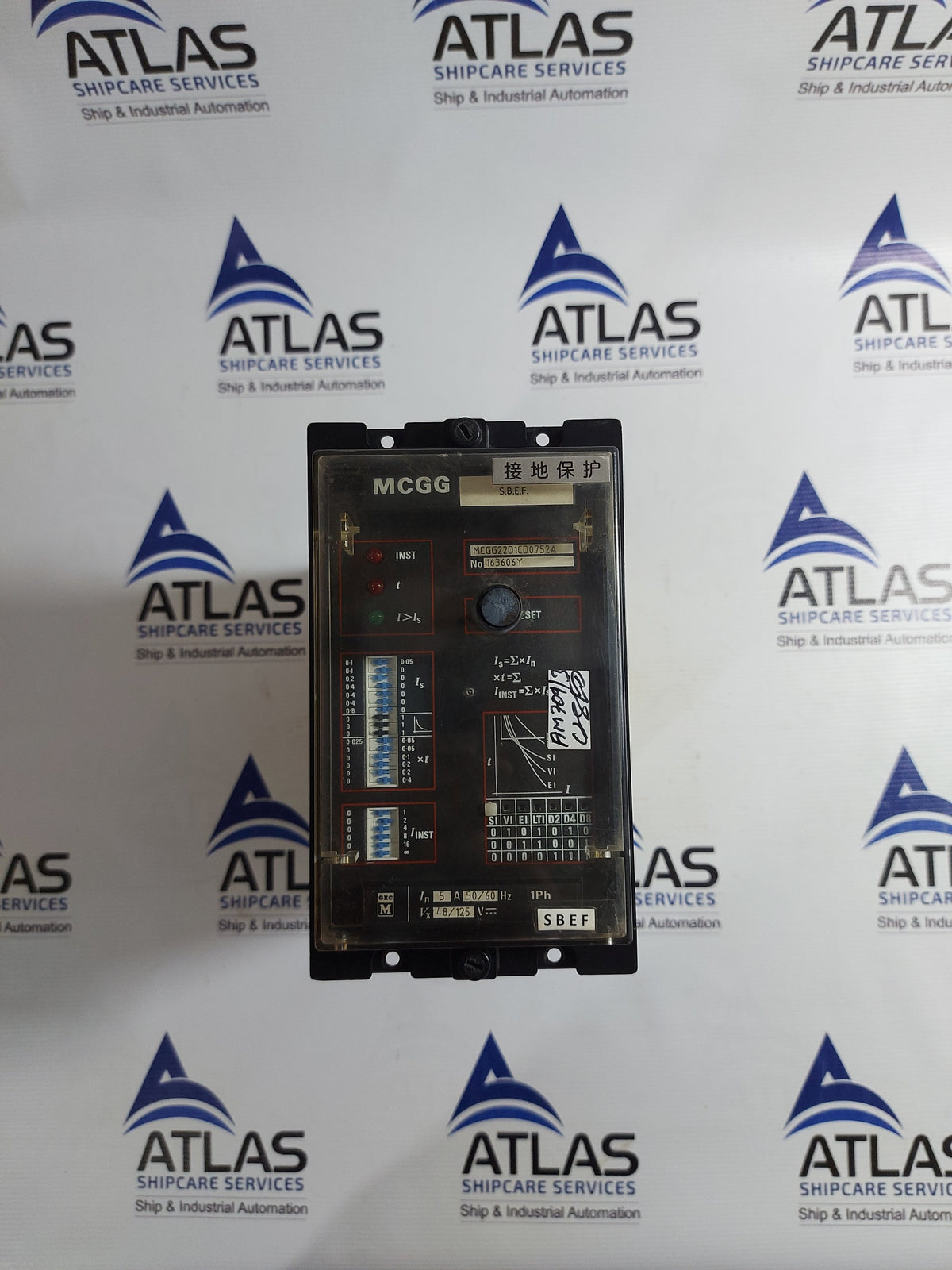 GEC ALSTHOM MCGG22D1CD0752A OVERCURRENT PROTECTION RELAY