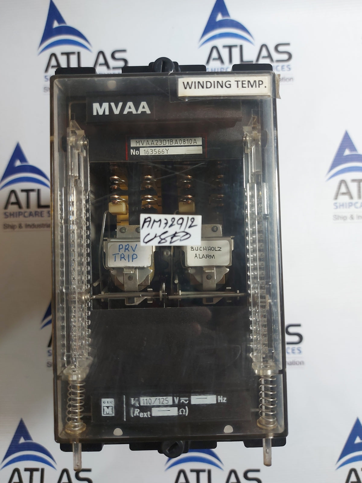 GEC ALSTHOM MVAA23D1BA0810A WINDING TEMPERATURE RELAY
