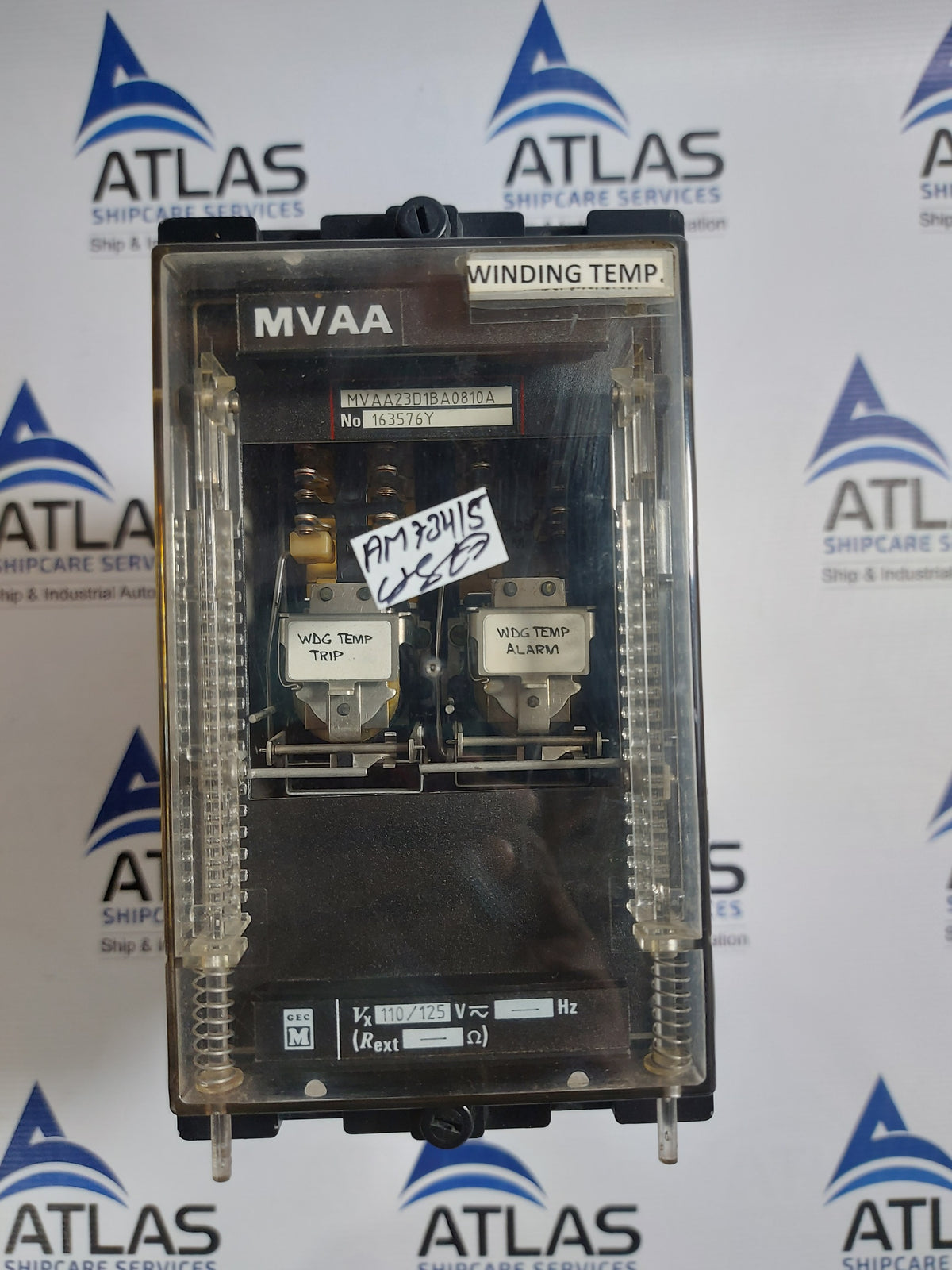 GEC ALSTHOM MVAA23D1BA0810A WINDING TEMPERATURE RELAY