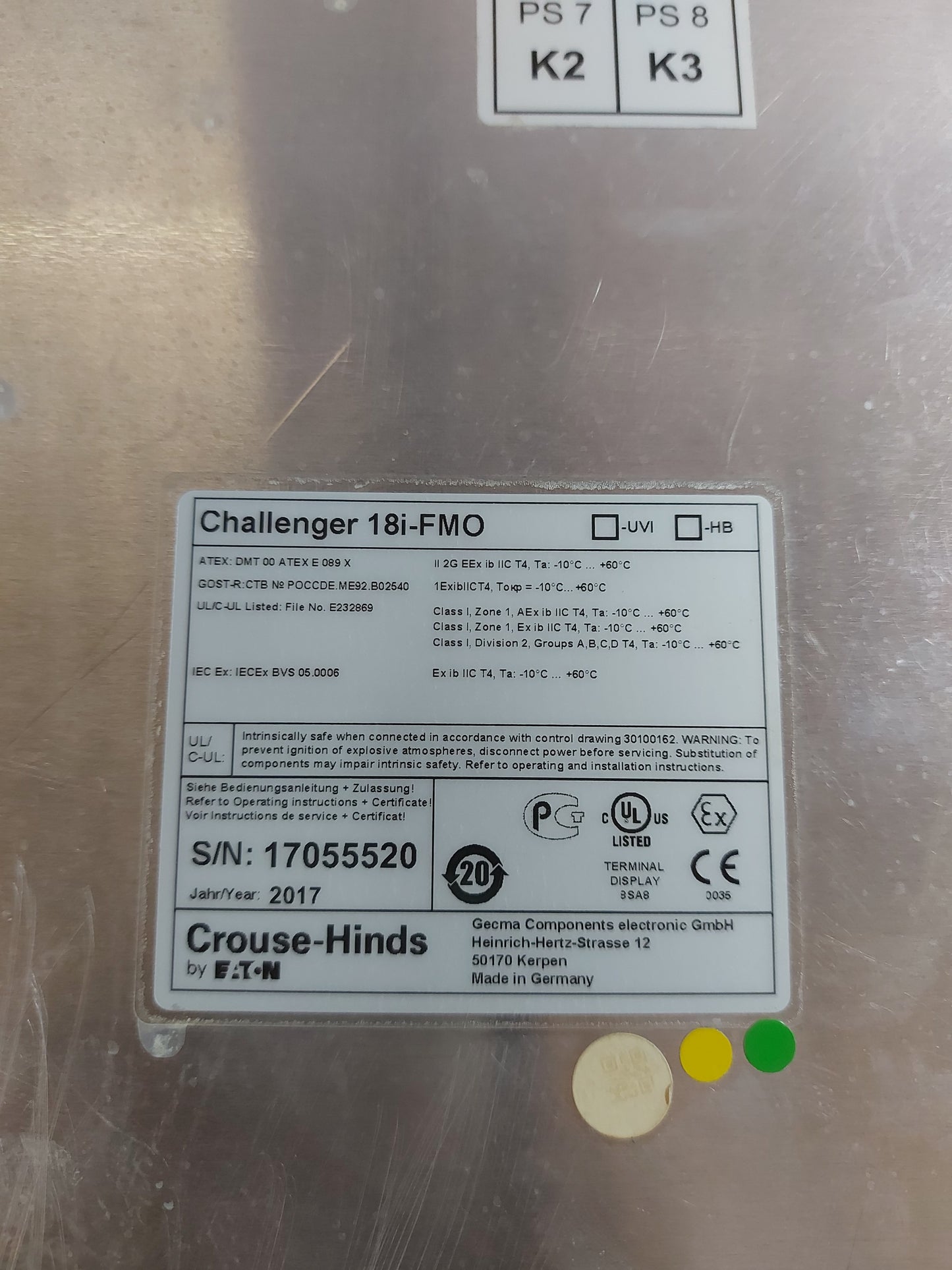 GECMA CHALLENGER 18i-FMO DISPLAY MODULE