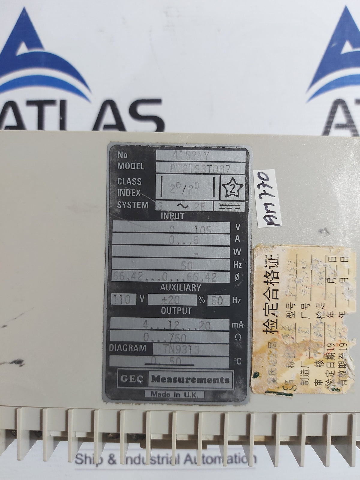 GEC MEASUREMENTS ISTAT 200 PT21S3T037 TRANSDUCER