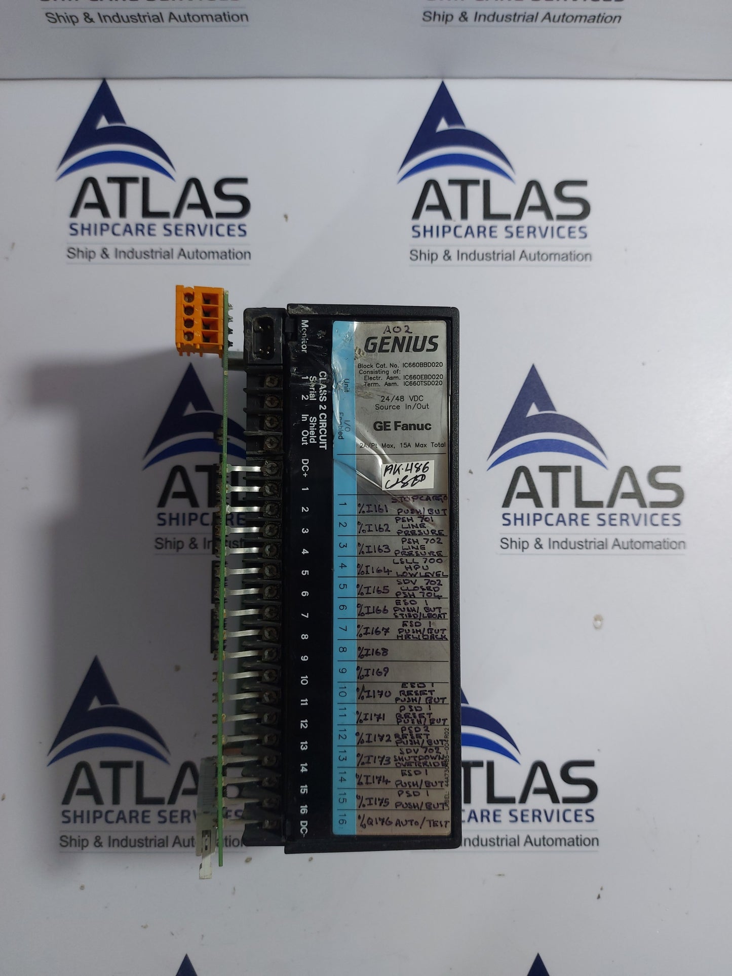 GE FANUC IC660EBD020T ELECTRONIC ASSEMBLY MODULE 24/48VDC 16PT SOURCE